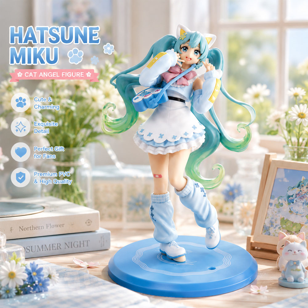 Kotobukiya Bishoujo - Hatsune Miku Cat Angel Figure 19cm