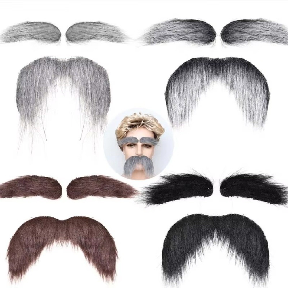 Cosplay Prop Kit - Funny Self-Adhesive Fake Beard Set Hairy
