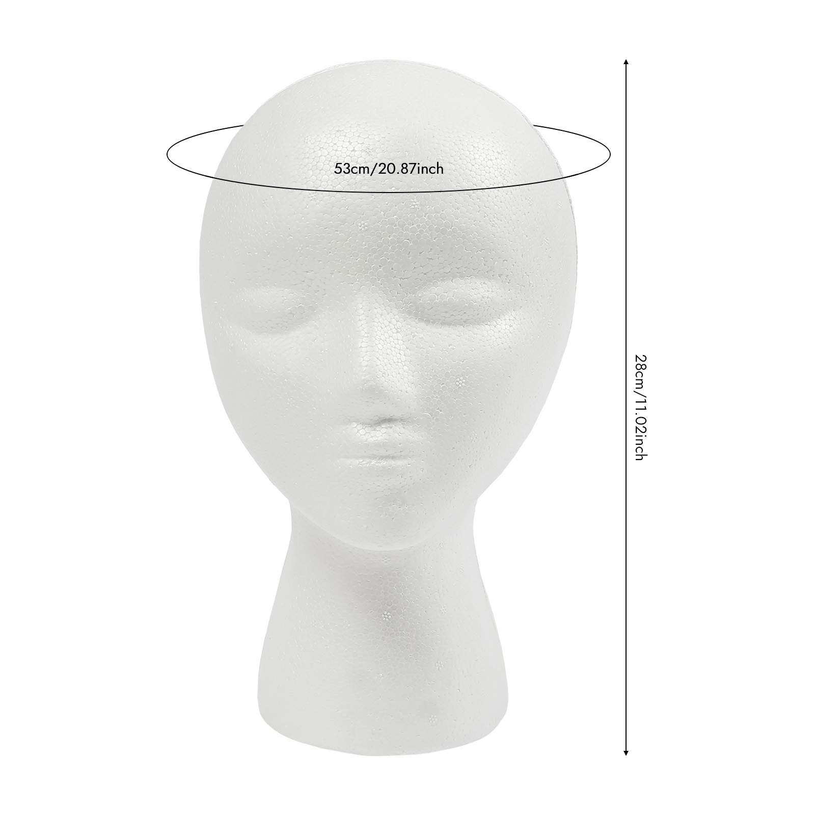 12 Pack EPS Foam Mannequin Hea - Cosplay Prop Foam recension och pris