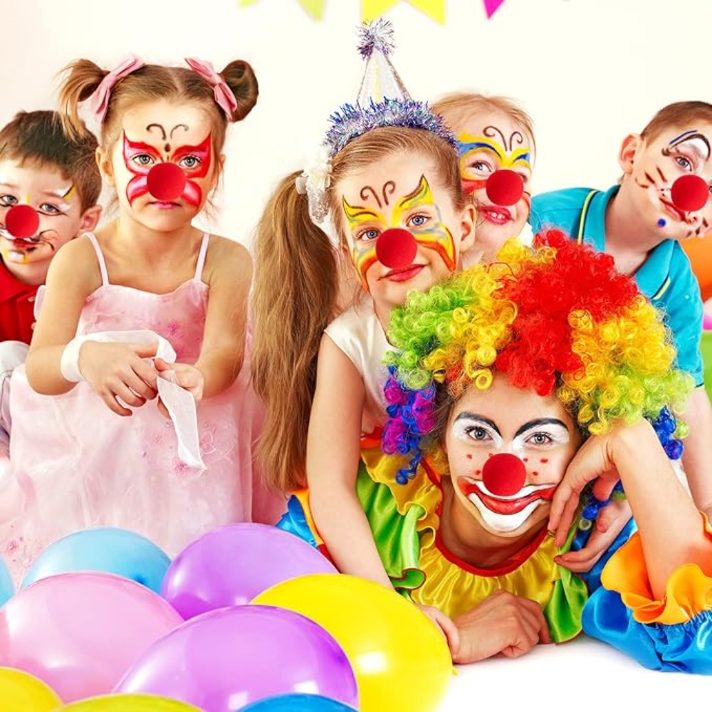 300Pcs -1 Red Funny Clown Nose - Cosplay Prop Foam recension och pris