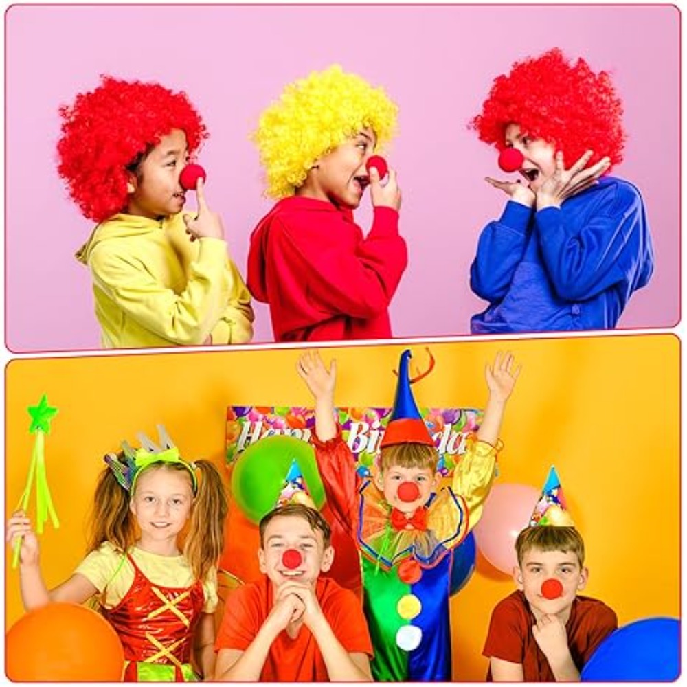 300Pcs -1 Red Funny Clown Nose - Cosplay Prop Foam recension och pris