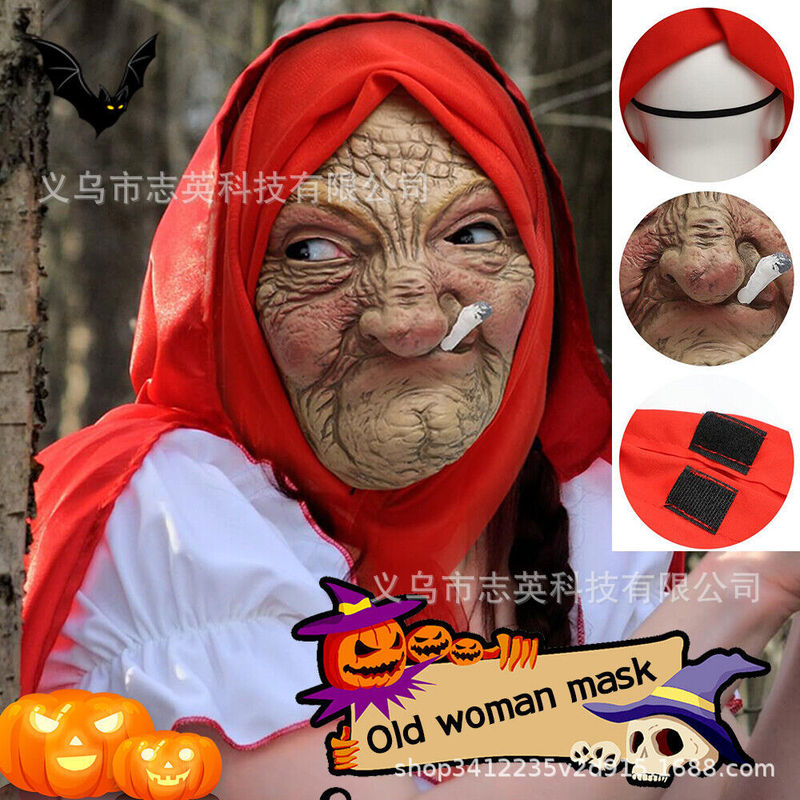 Le Cool Smoking Granny Mask La - Cosplay Material For Prop recension och pris