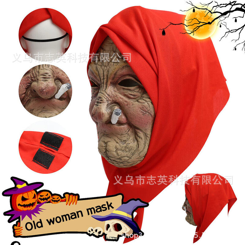 Le Cool Smoking Granny Mask La - Cosplay Material For Prop recension och pris