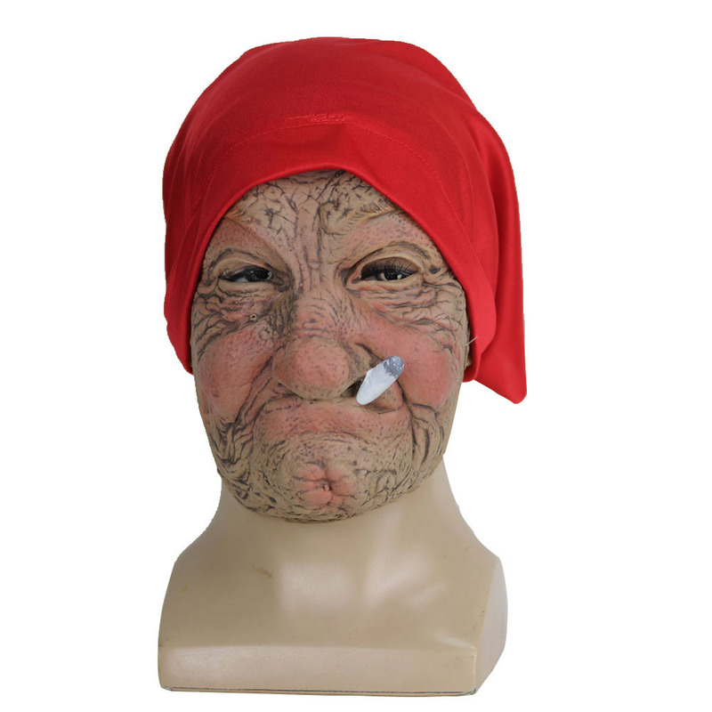 Le Cool Smoking Granny Mask La - Cosplay Material For Prop recension och pris