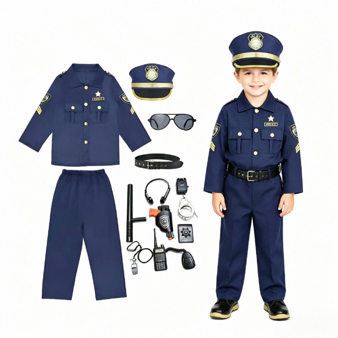 Children Officer Cosplay Outfi - Cosplay Prop Kit recension och pris