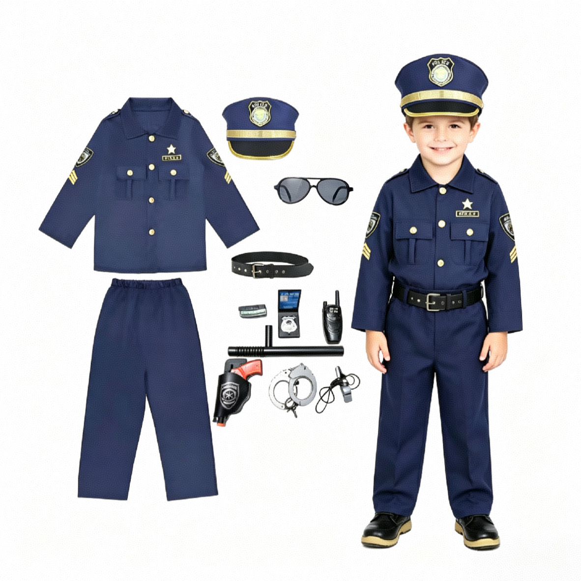 Children Officer Cosplay Outfi - Cosplay Prop Kit recension och pris