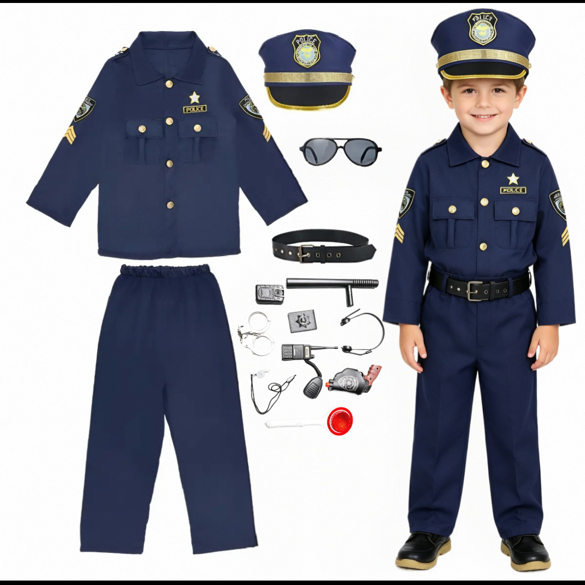 Children Officer Cosplay Outfi - Cosplay Prop Kit recension och pris
