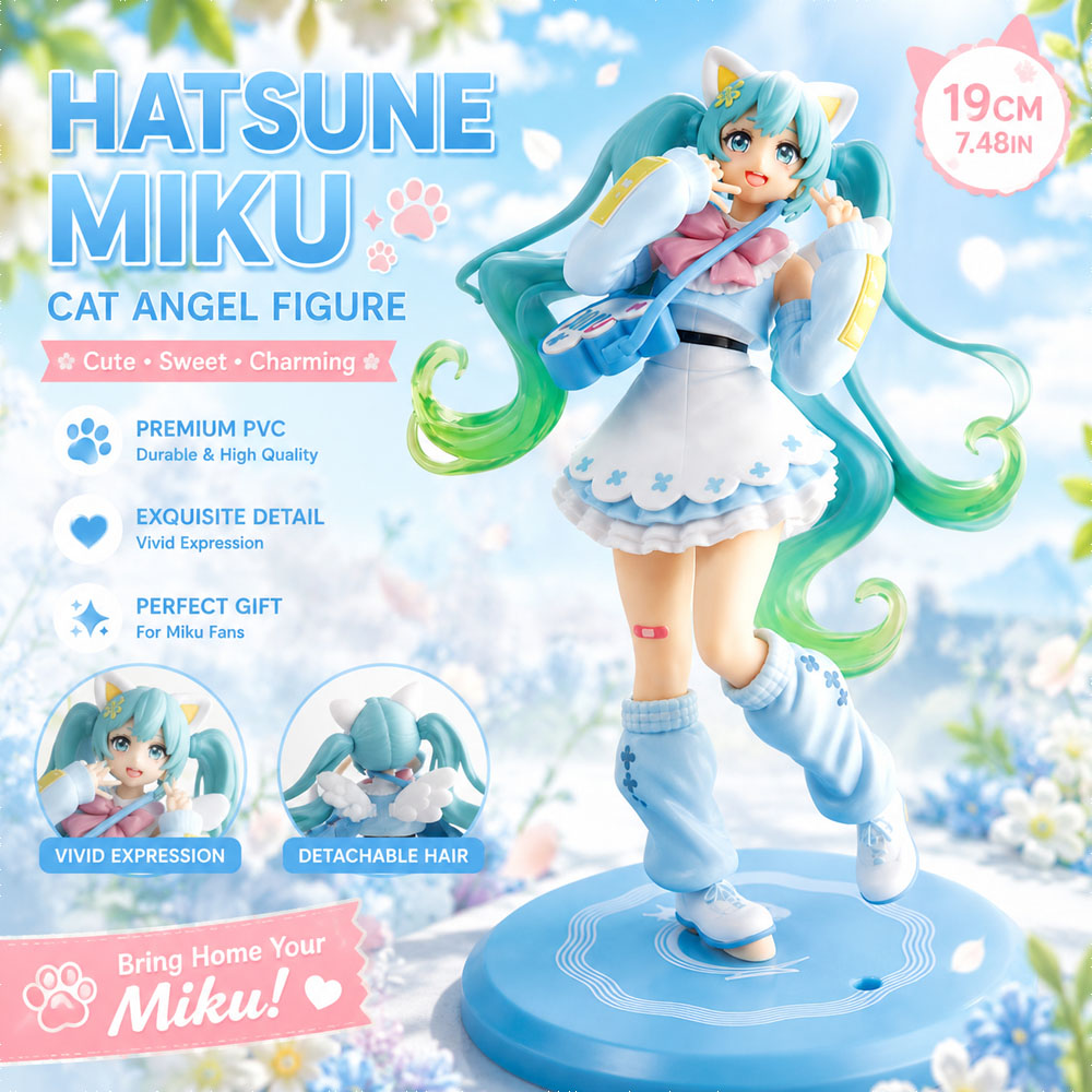 Hatsune Miku Cat Angel Figure  - Kotobukiya Bishoujo recension och pris