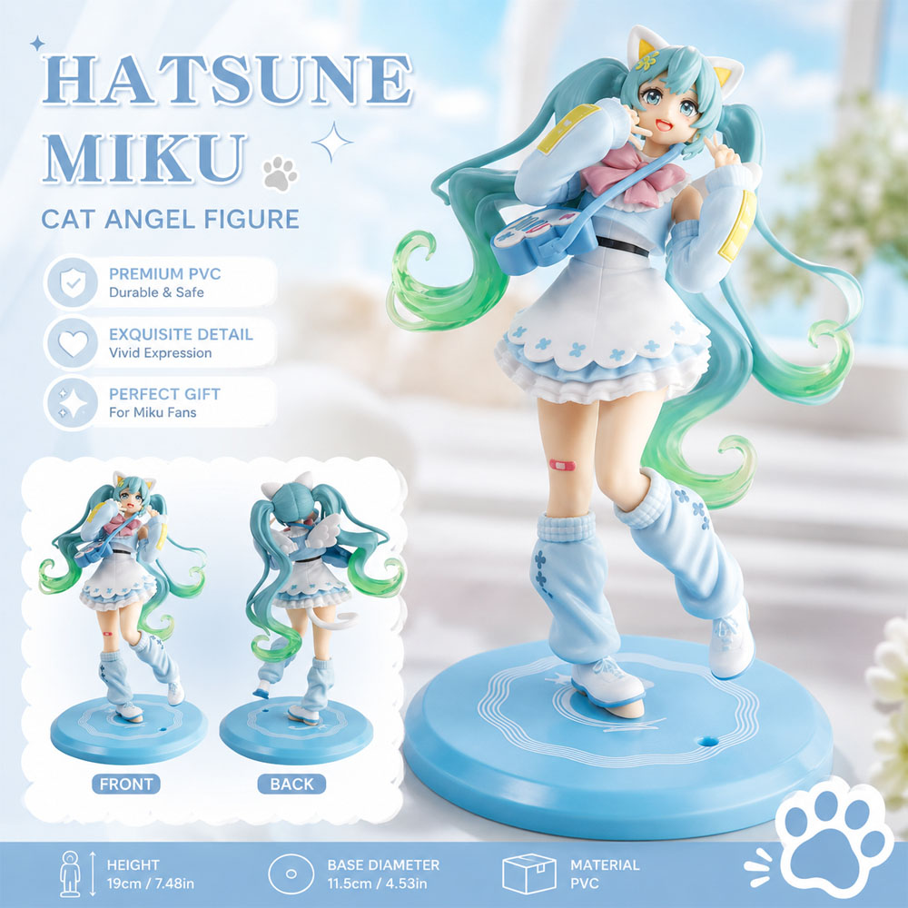 Hatsune Miku Cat Angel Figure  - Kotobukiya Bishoujo recension och pris