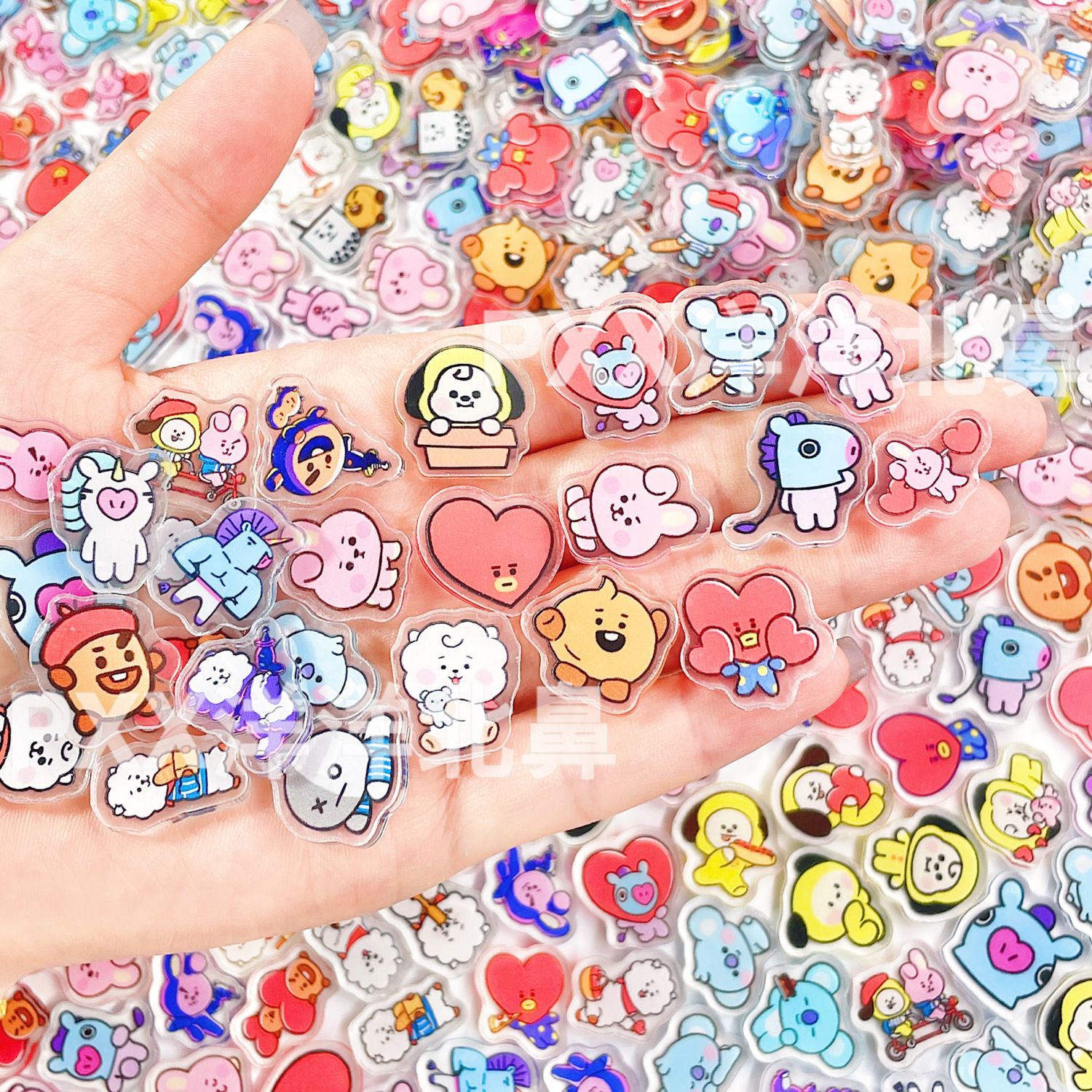 100pcs BT21 BTS Single-Layer 1 - Cosplay Material For Prop recension och pris