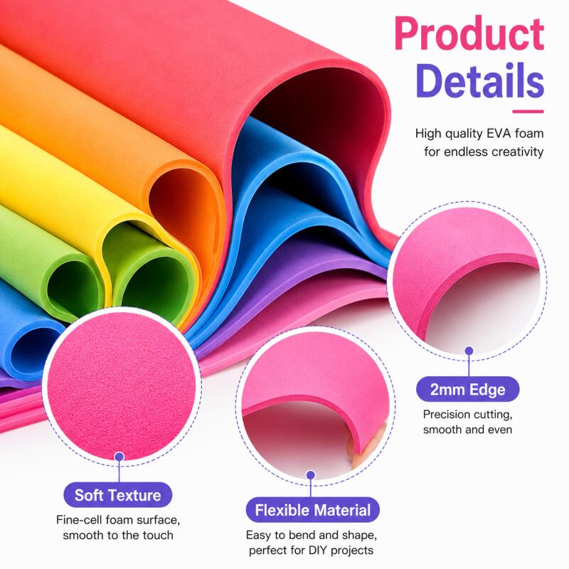 Colorful EVA Foam Sheets 2mm T - Cosplay Props Eva Foam recension och pris