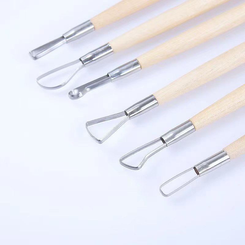 6PCS wooden handle wax pottery - Craft Knife Set recension och pris